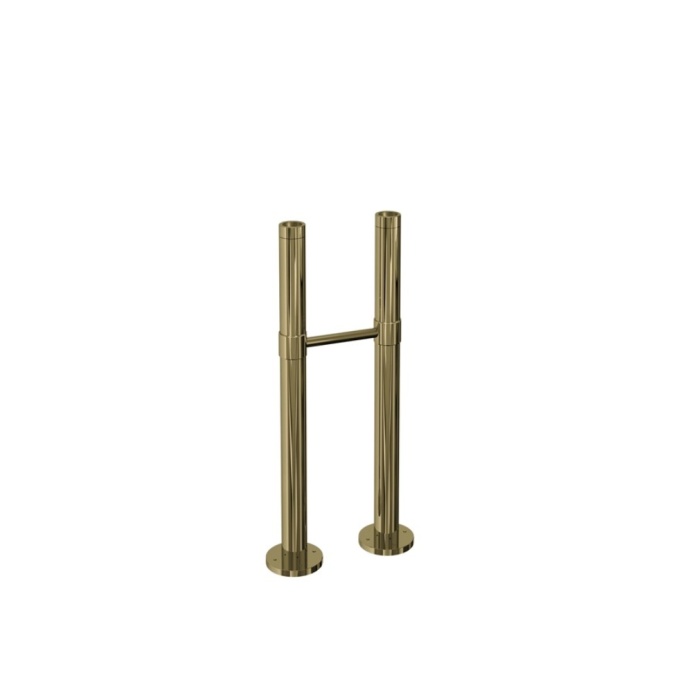 Product Cut out image of the Burlington Gold Stand Pipes with Horizontal Support Bar